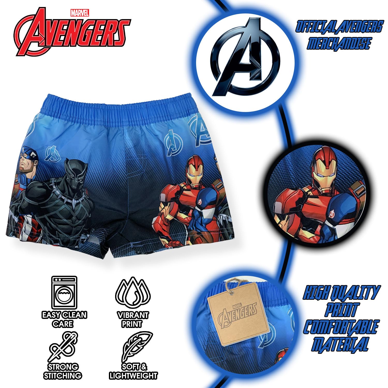 Maillot de bain pour enfant Marvel Avengers Short Mer Piscine 6164