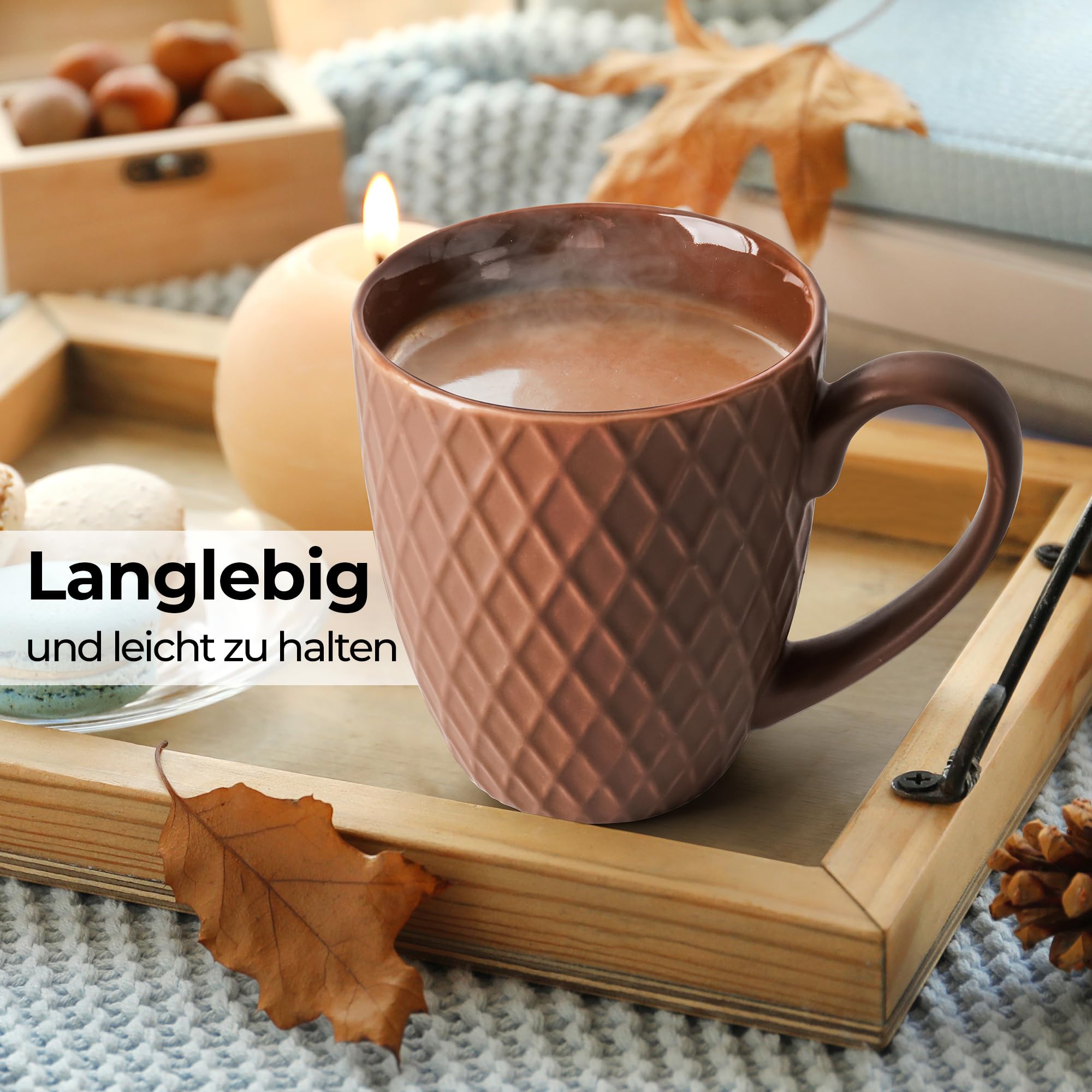 Amazon.co.jp: MIAMIO - 400 ml x 6個 - コーヒーマグセット