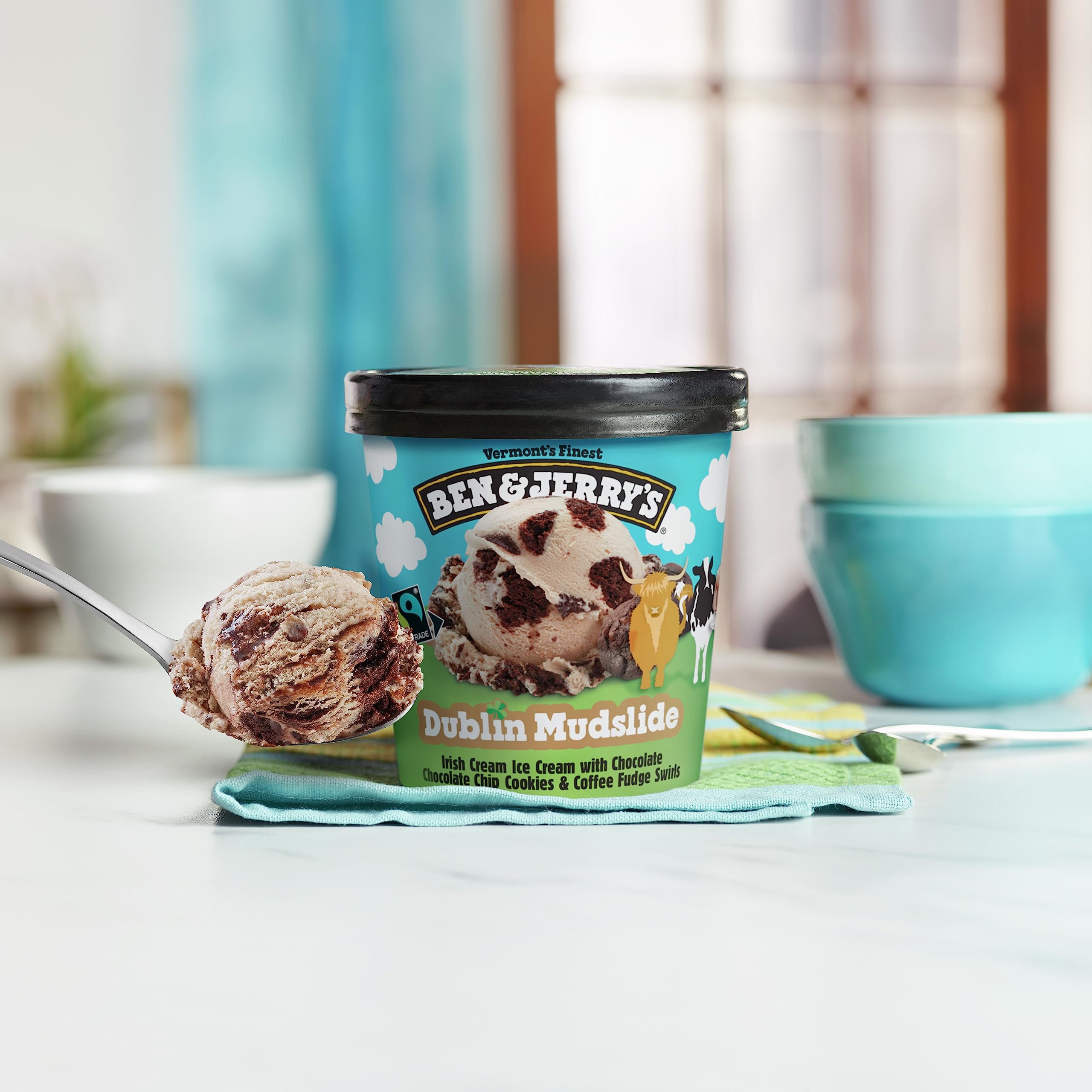 Ben Jerrys Dublin Mudslide Irish Cream Ice Cream Pint Non-GMO 16oz — view 6