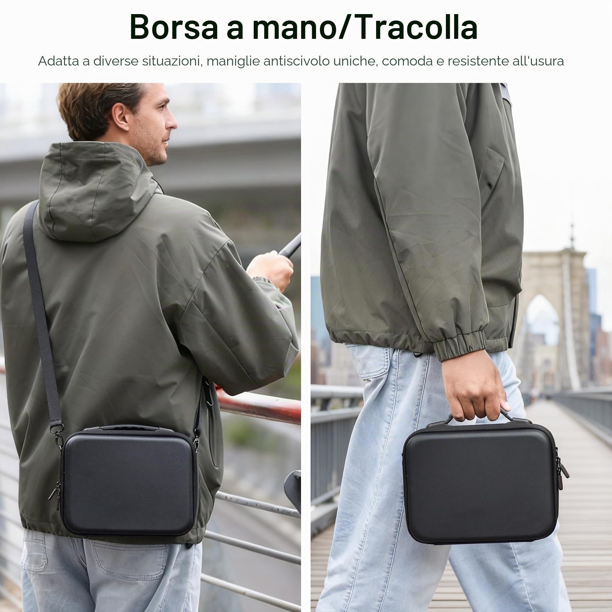 STARTRC PHOTO Custodia Rigida Impermeabile per DJI Osmo Action 6, Borsa Trasporto Fotocamera Sportiva con Schiuma Borsa da Viaggio per Action Cam Accessori