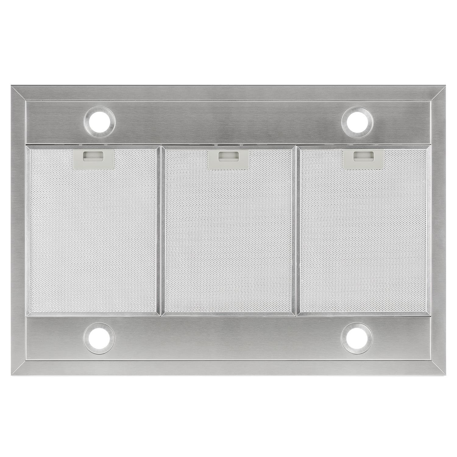 Klarstein Madonna - Cappa Aspirante ad Isola, Potenza Aria di Scarico 500 m³/h, Larghezza 90 cm, Illuminazione, Touchpad Illuminato con Display, Nero/Argento