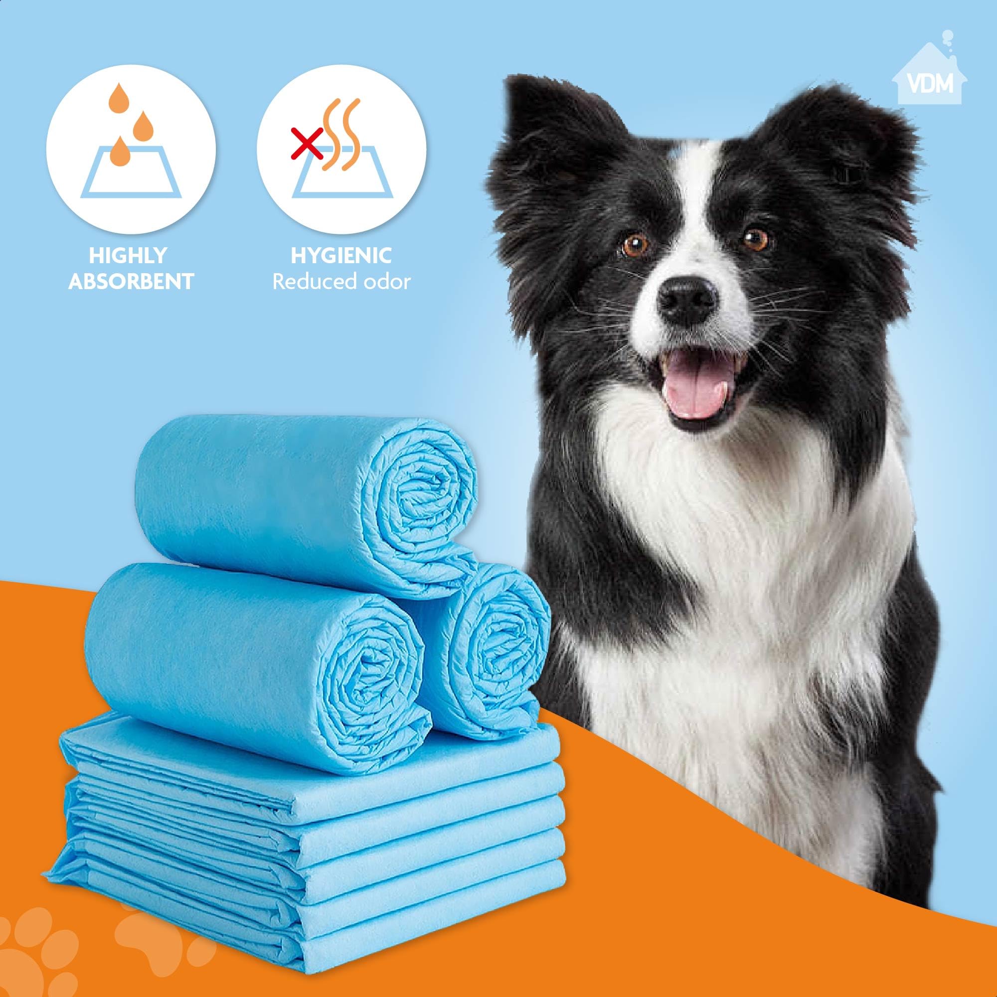 Hunde Trainingspads – 100 Stück – Stubenreinheitstraining – Hundetoilette – 60 x 60 cm – Trainingsunterlagen für Hunde – Haustiererziehung