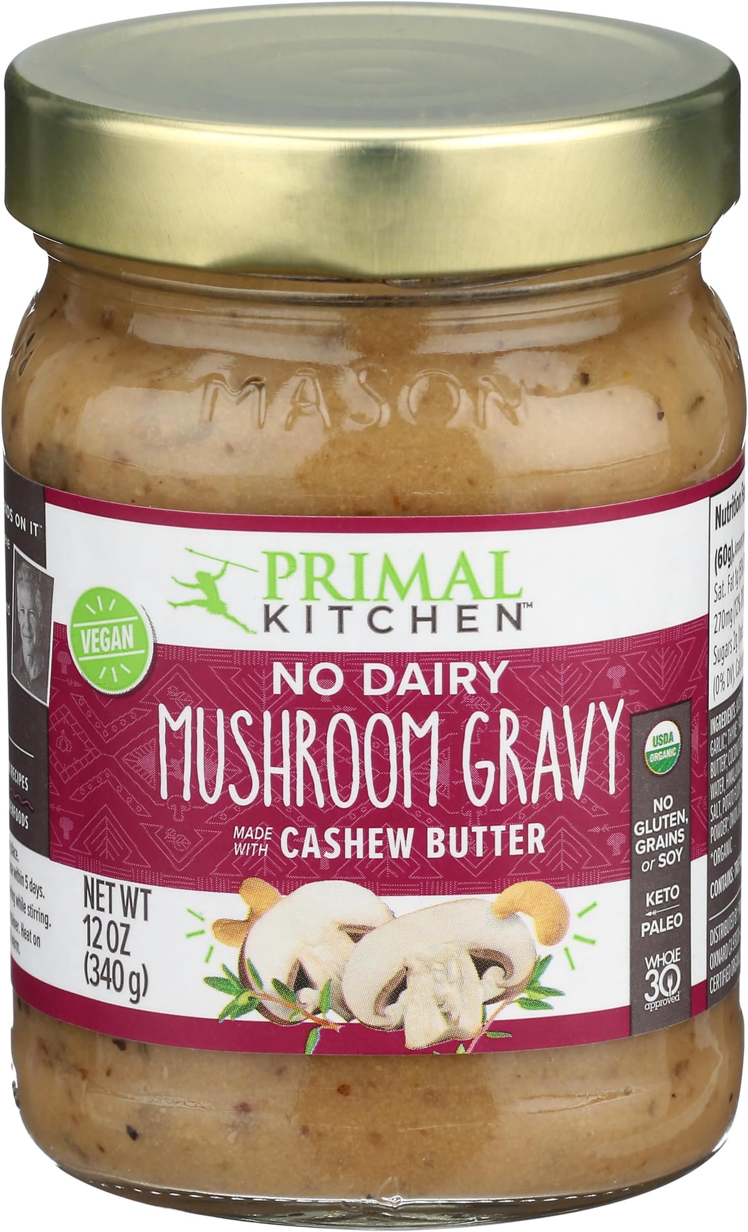 Primal Kitchen Organic Classic Gravy, 12 OZ Grocery
