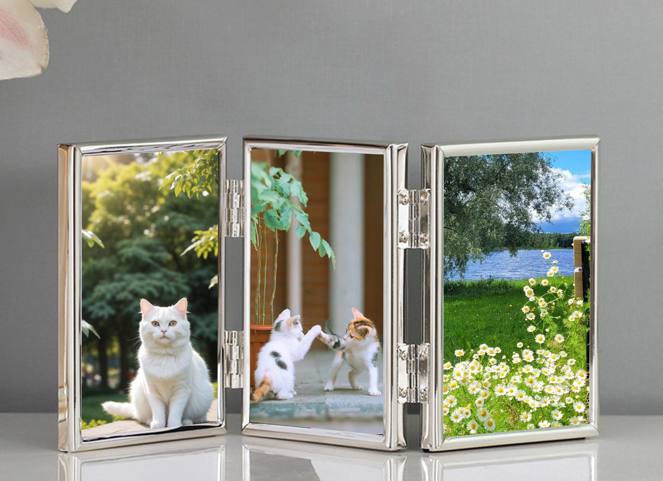 Amazon.com - Photo Frames 3x5 Metal Vertical Desk, Glass 3 Picture