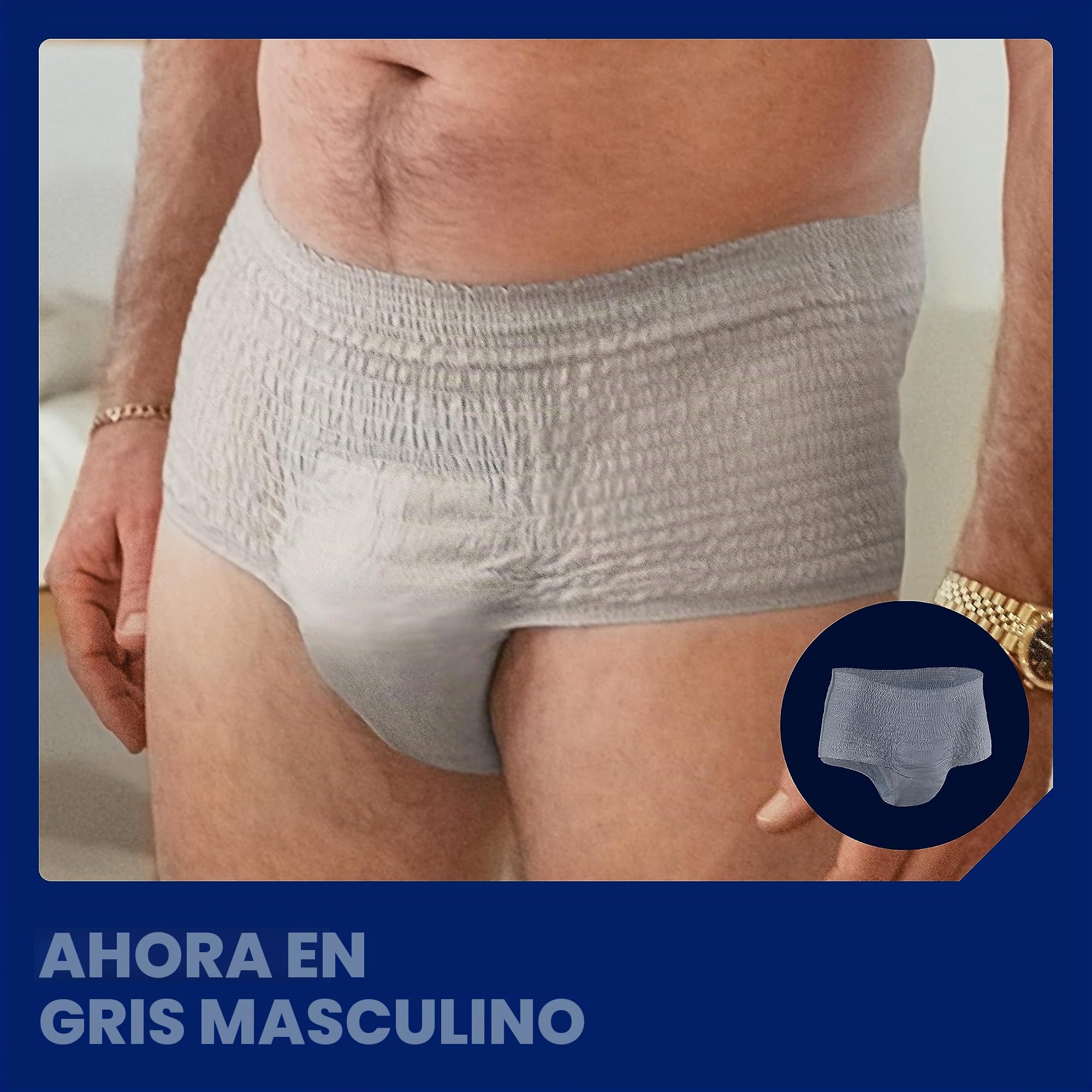 Tena Ropa interior hombre para perdidas de orina / incontinencia, M, 4 paquetes x 12