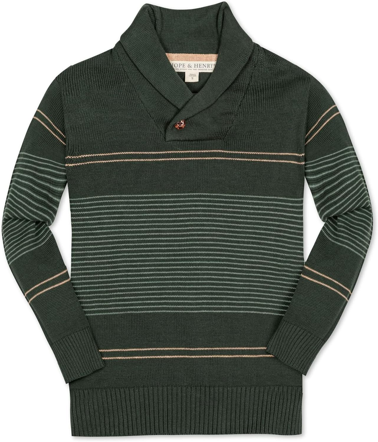 Hope &amp; Henry ボーイズ長袖ショールカラーセーター