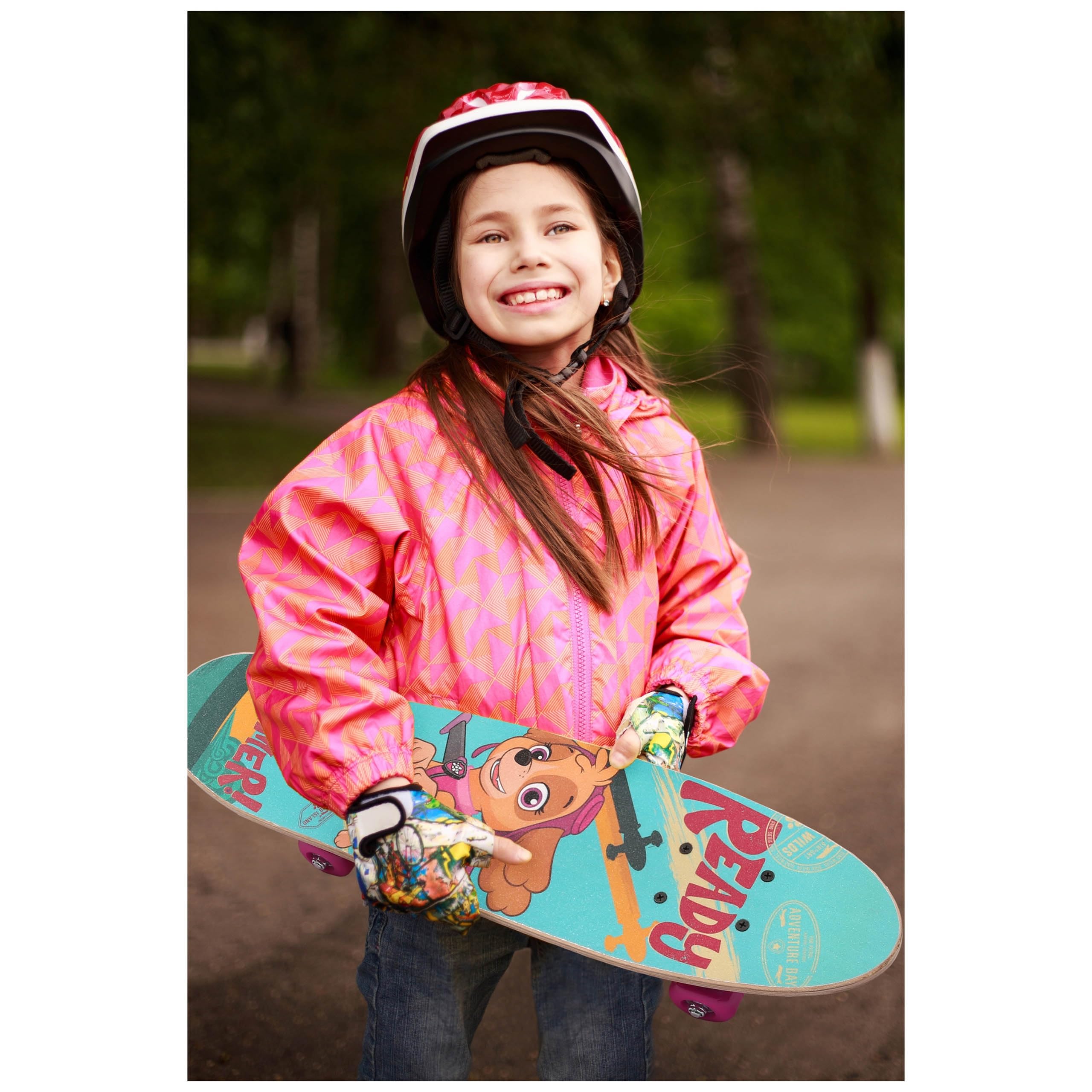 Kinder-Holzskateboard 61cm, rutschfest, leicht und stabil 20-50kg