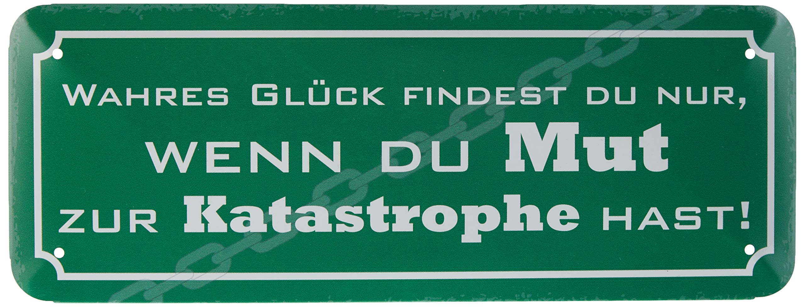 Schatzmix Tin-Plate Sign, Sheet metal, Multicoloured, 27x10 cm