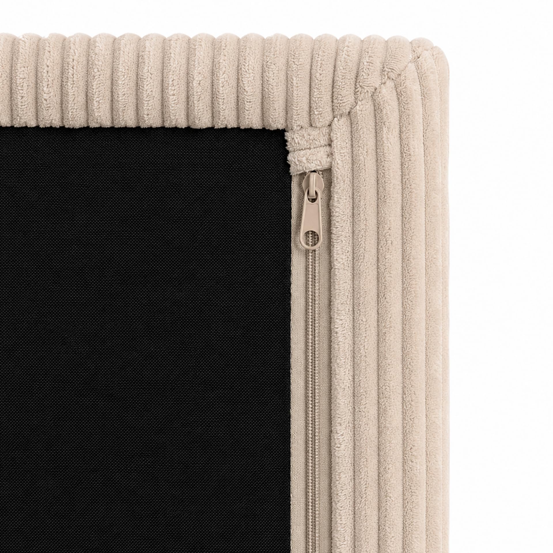 Flumi Hüpfpolster mit Namen, weiches Bodenkissen mit Cordbezug, Indoor Bewegungsmatte für Kinder, 110 x 71 x 15,5 cm (Beige)
