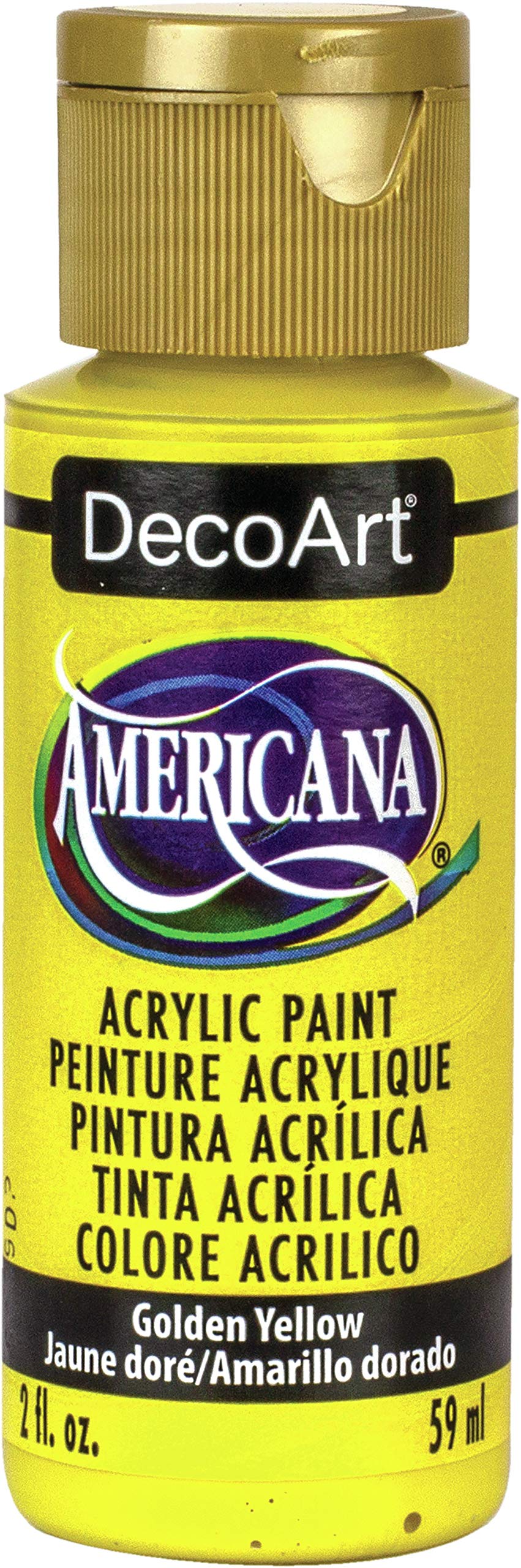 Buy Deco Art Americana Acrylic Paint 2oz-Golden Yellow, Online at