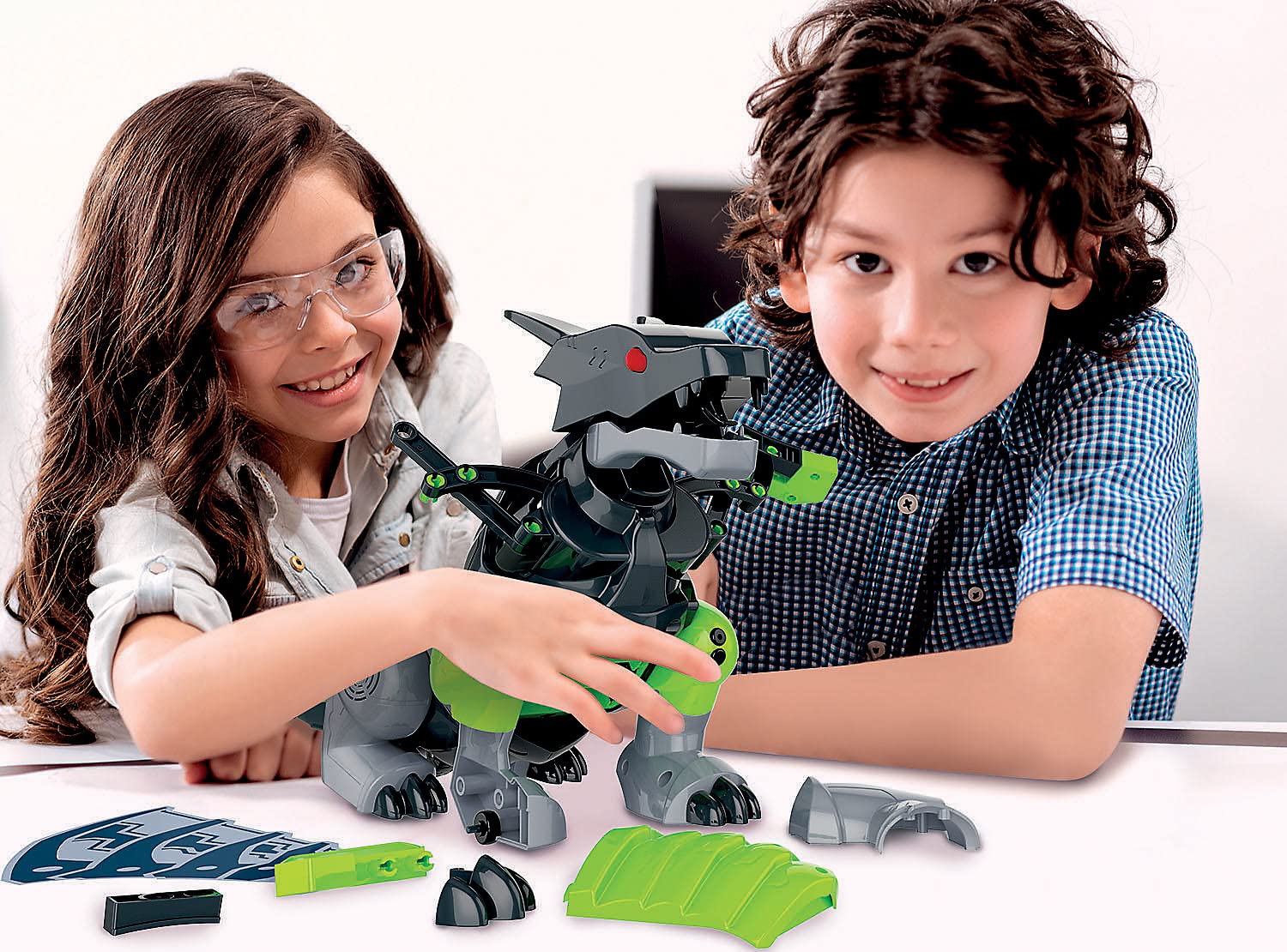 Clementoni Galileo Robotics Mecha Dragon, zestaw do budowy robota smoka, 3 silniki, czujniki i sterowanie za pomocą aplikacji, idealna jako prezent, elektroniczna zabawka dla dzieci od 8 lat od