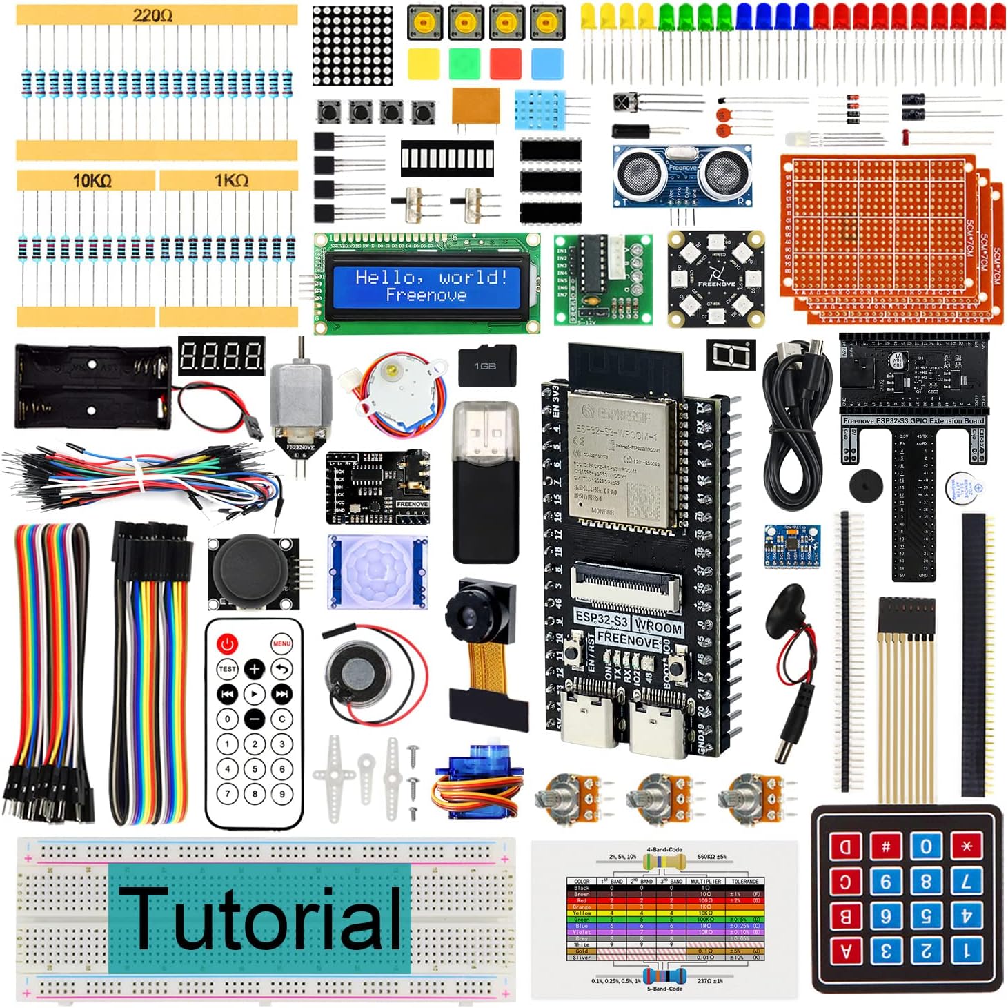 Freenove Kit de Inicio definitivo para ESP32-S3-WROOM (Incluido ...