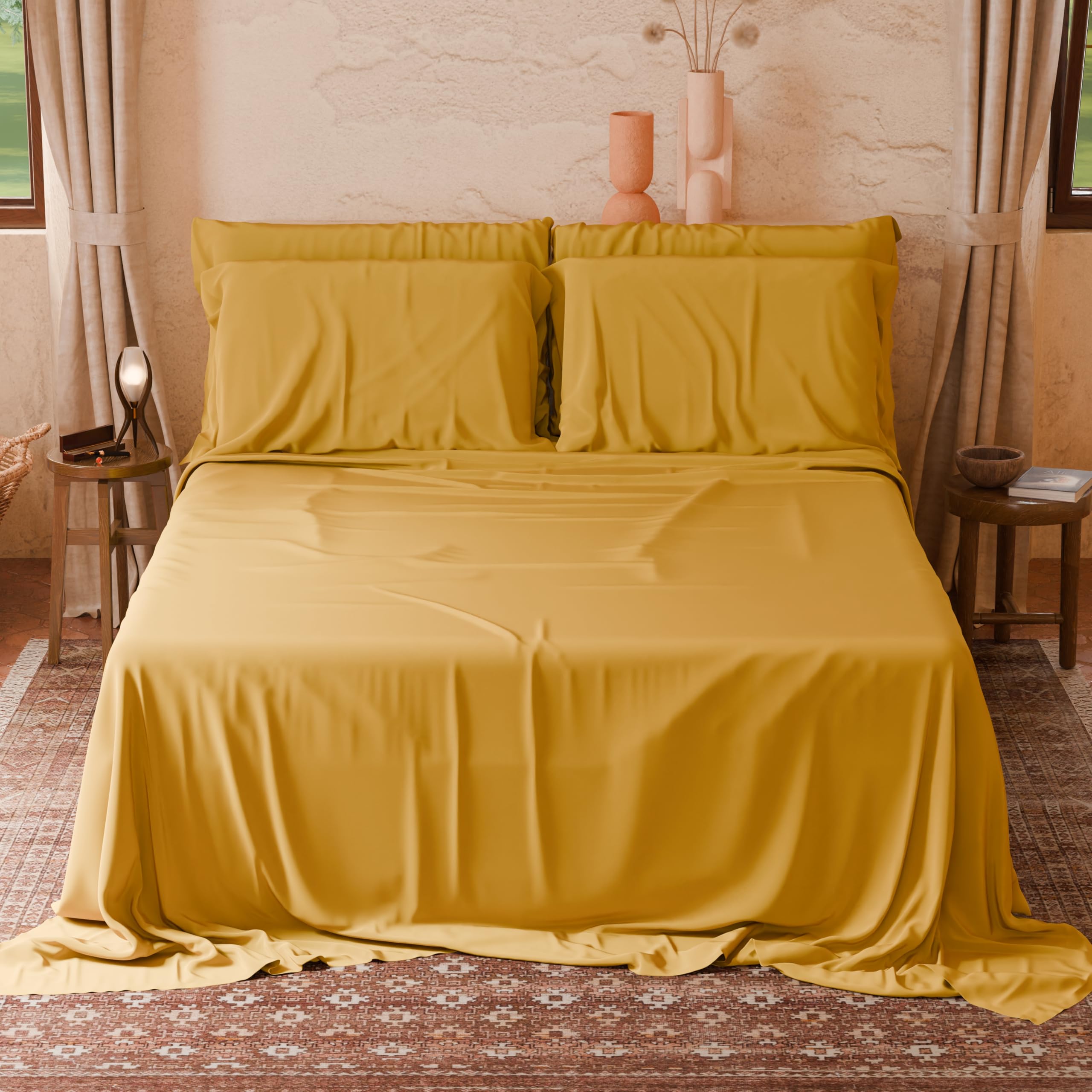 PETTI Artigiani Italiani Tweepersoons Beddengoedset Met Dubbele Volant Van Satijn 4 Delig 180 X 200 Cm Bedlaken Percal Katoen Hoeslaken En 2 Kussenslopen Petrol 2668496376
