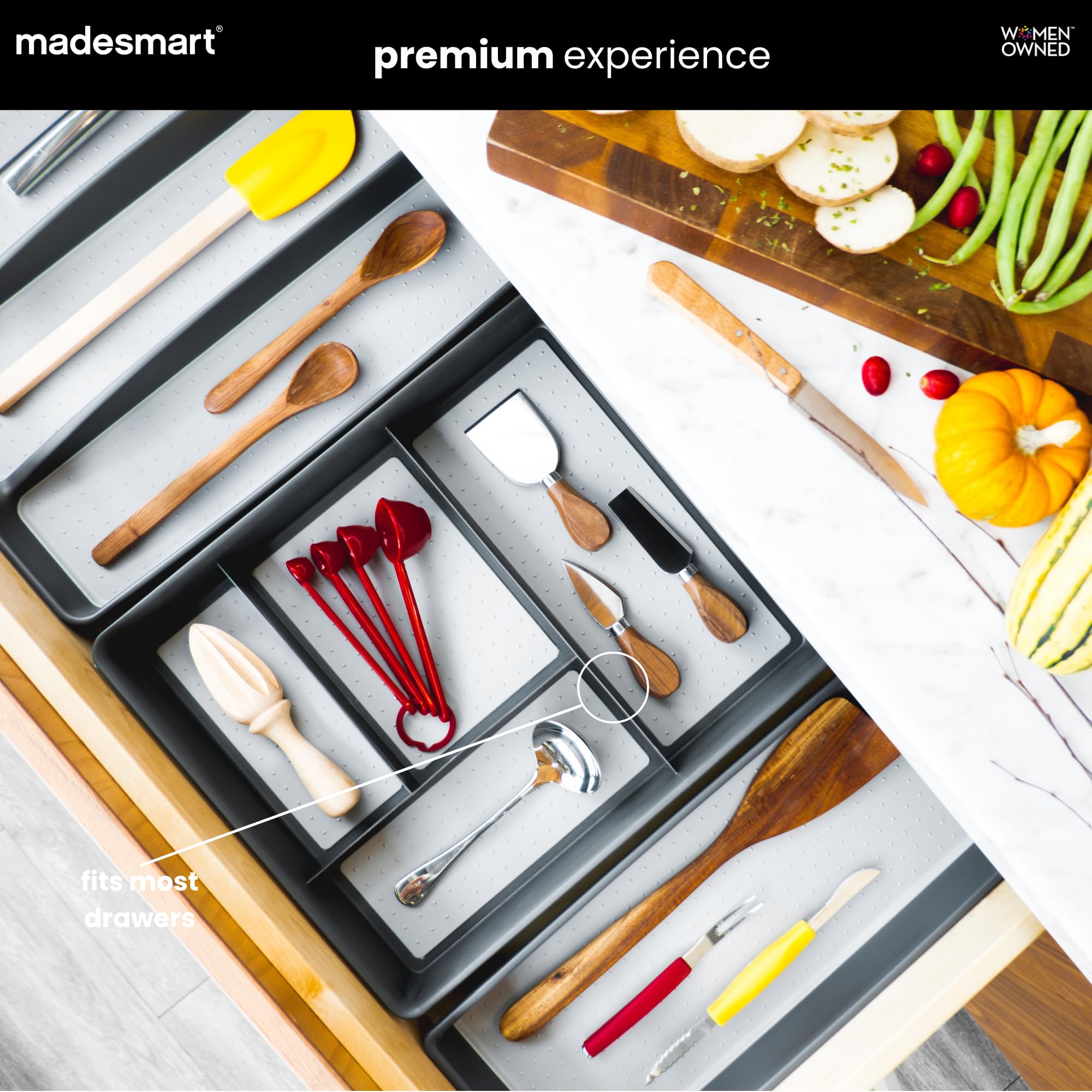 Amazon.co.jp: Madesmart クラシック 4コンパートメント 引き出し