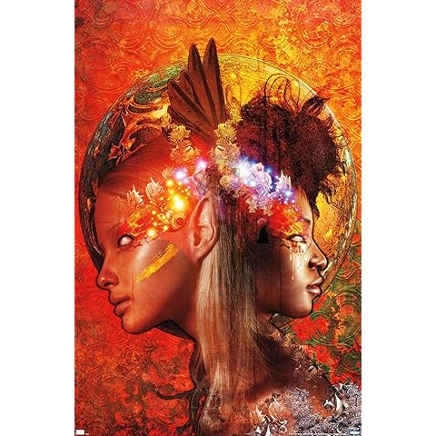 Trends International Jena DellaGrottaglia: Cosmic Zodiac - Gemini Wall Poster, 34L x 22.4W, Premium Unframed Version