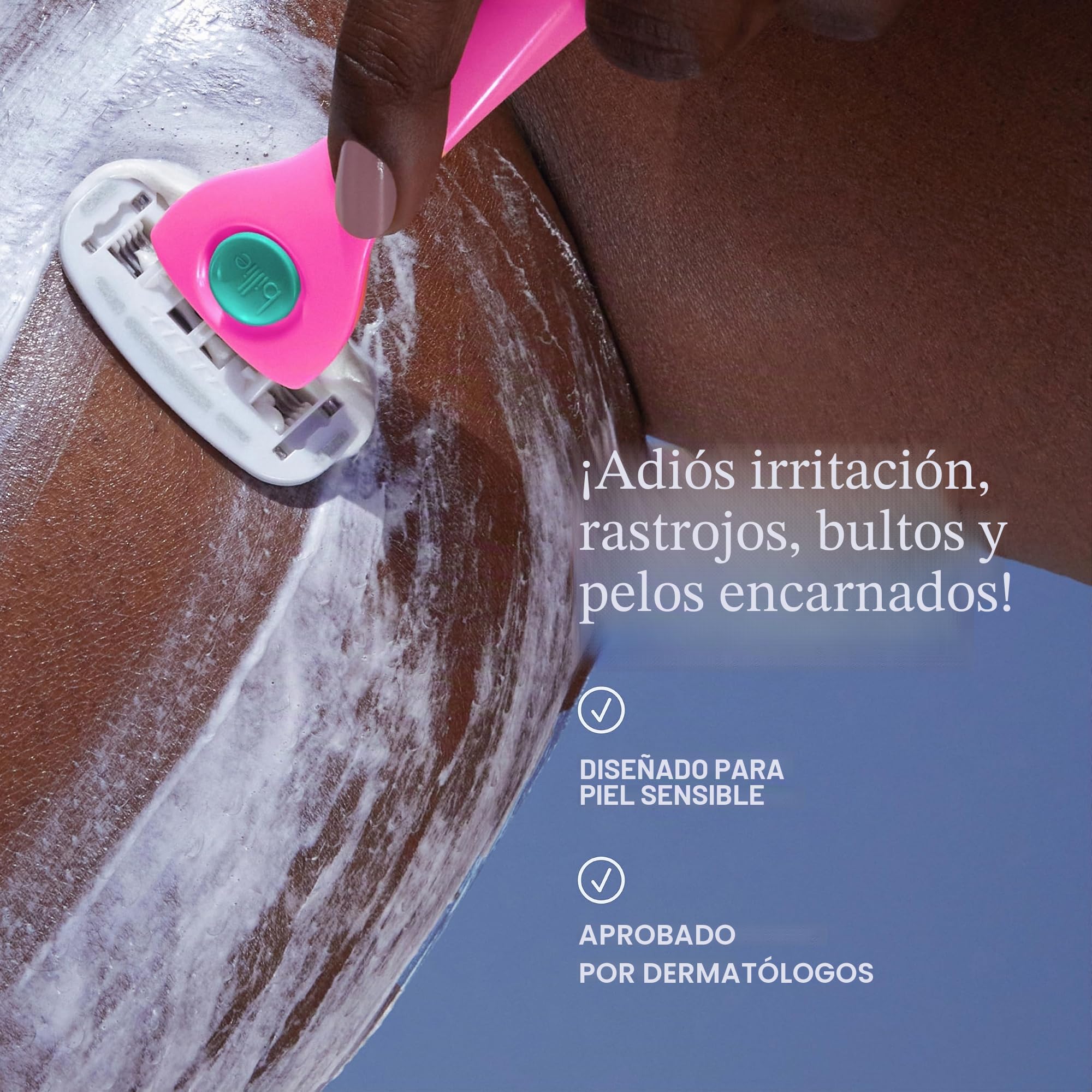 Billie Cuchillas de recambio para maquinilla de afeitar para mujer, cartuchos de 5 cuchillas, 8 unidades