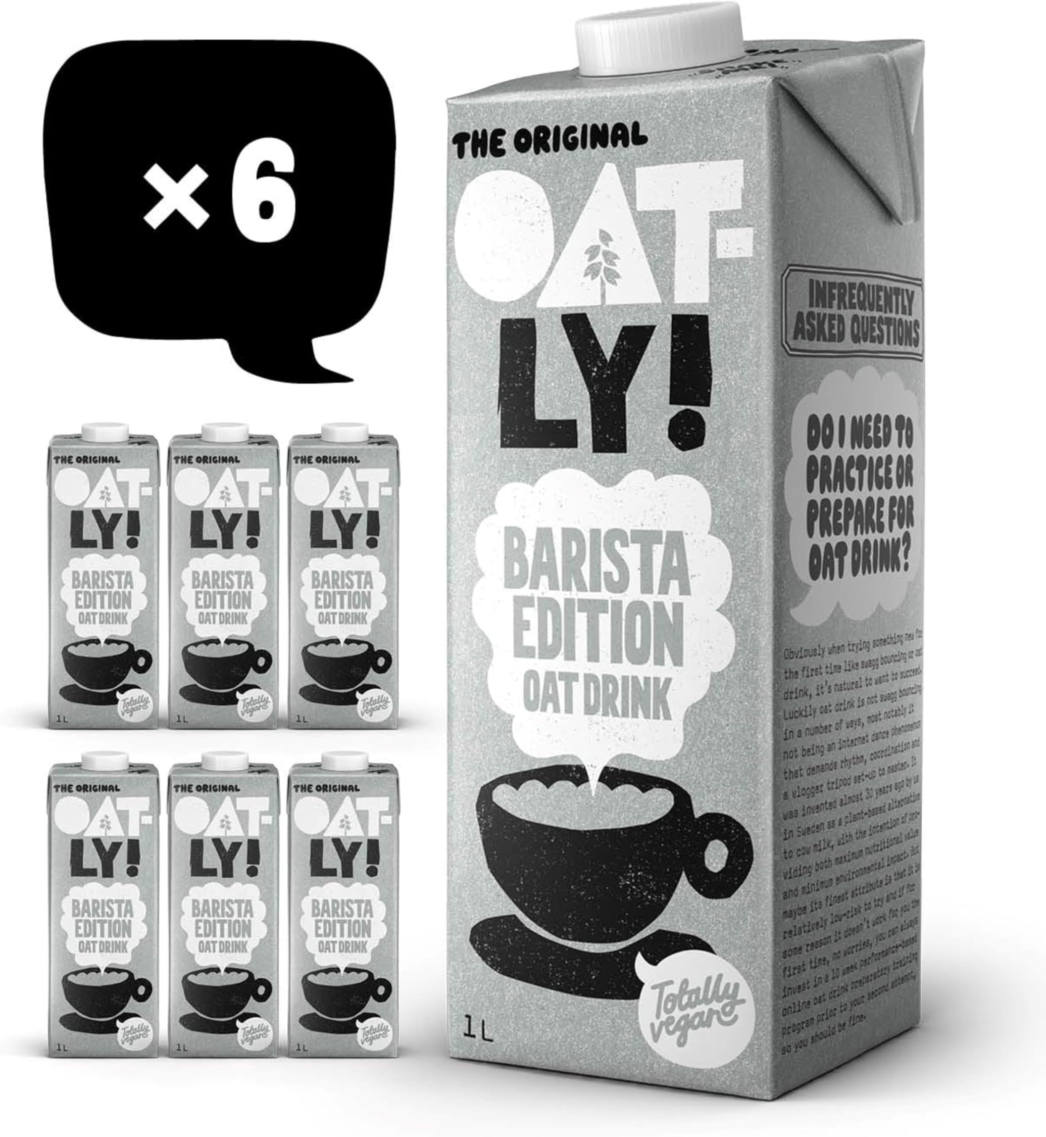 OATLYBarista Oat Drink Long Life 6x1Litre