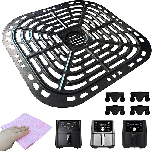 Sartén para freidora de aire instantáneos Pot Vortex Plus 6 en 1 6 cuartos de galón XL freidoras de aire, antiadherentes mejoradas, bandeja de placa