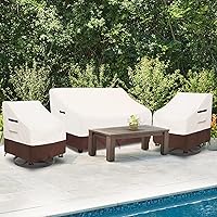 Vista 39 de Funda impermeable para mesa de centro para exteriores, rectangular para mesa auxiliar pequeña, para exteriores, rectangular, impermeable, 48 x 28 x