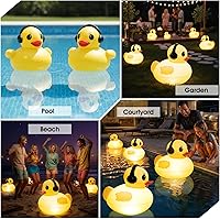 Vista 8 de Luces solares flotantes para piscina, luces de piscina impermeables de 16 pulgadas que flotan, accesorios de piscina LED iluminados, luz de piscina