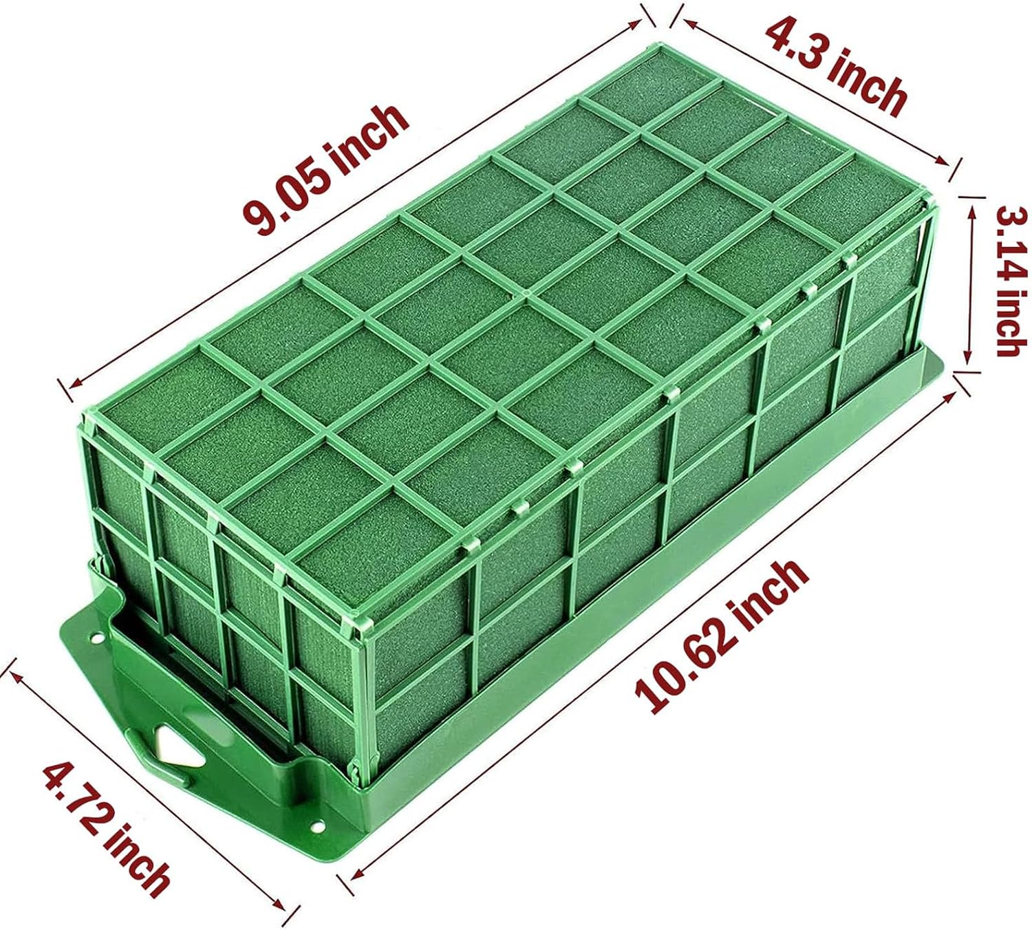Takytao Floral Foam Cage, Dry Flower Cage Holders, Green Foam Cage Blocks for Fresh Flower Arrangements Decoration, Wedding, Interior and Garden