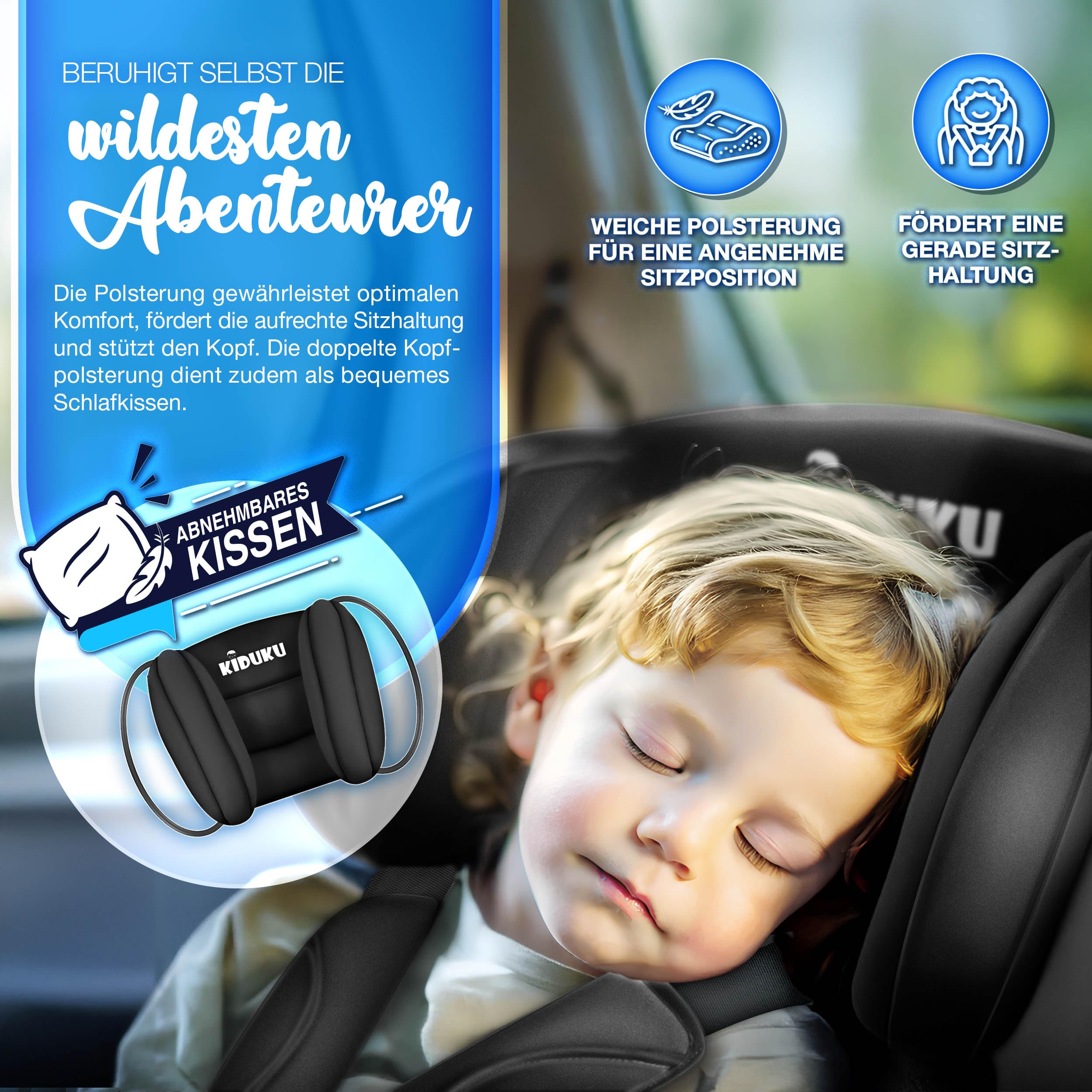 KIDUKU Kindersitz 9-36 kg 1-12 Jahre ECE R129/03 Gruppe 1/2/3 Autokindersitz