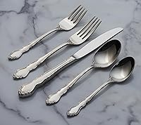 Vista 5 de Oneida 2766020AL20 Dover - Juego de cubiertos finos, 20 piezas, servicio para 4, acabado espejo