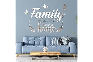 3D Acrylic Mirror Decal Wall Decor Stickers