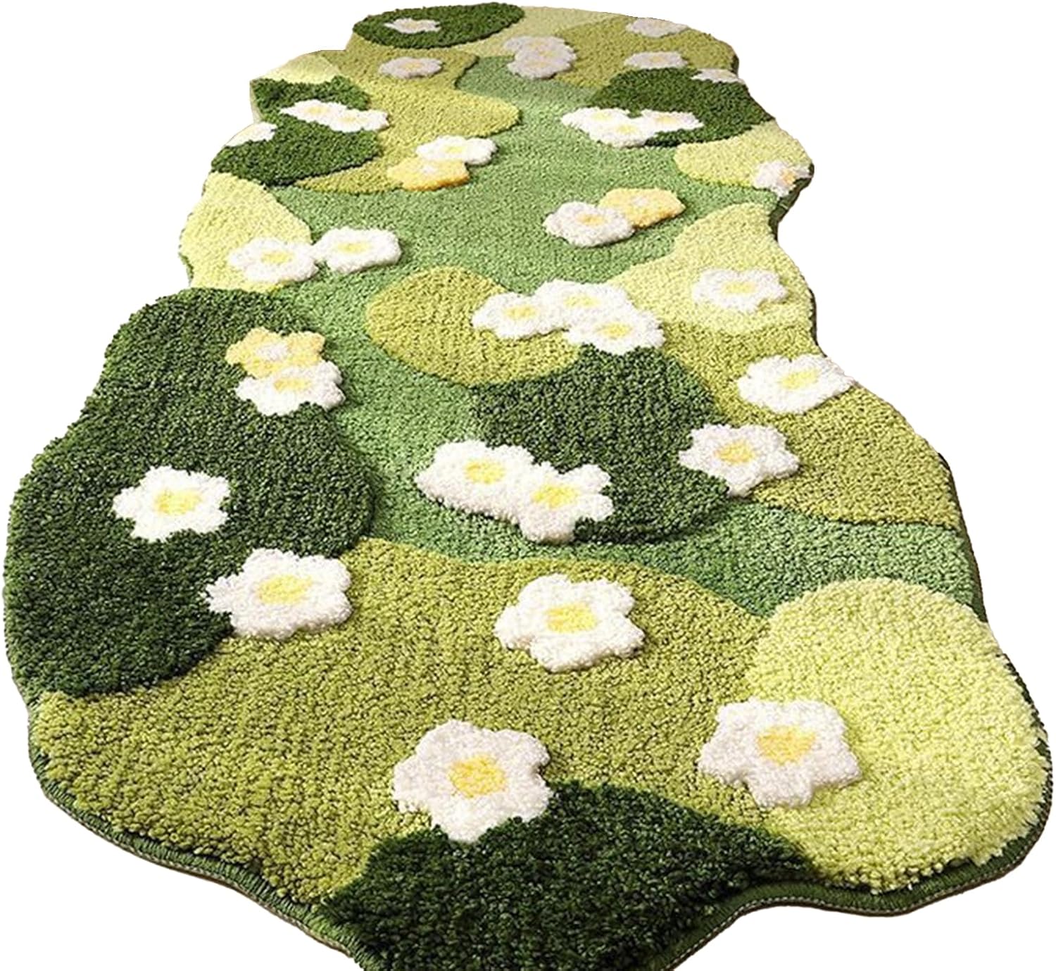 3D Tufted Area Rug, Flowers Fluffy Rug, Moss Rug, Handmade Carpet For Living Room,home Decor