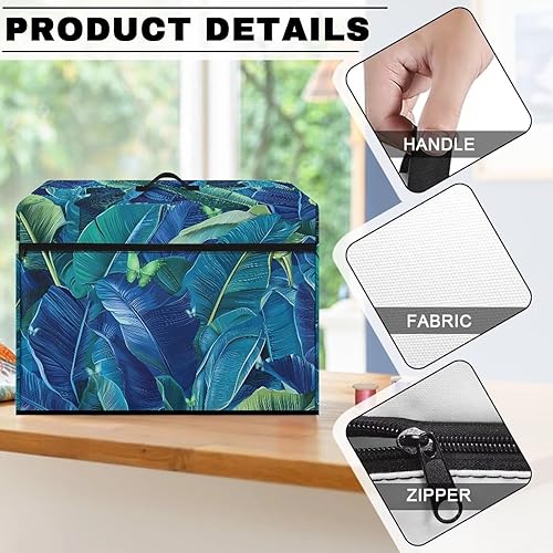 Miniatura 274 de Funda para máquina de coser de mariposas y flores con prácticos bolsillos, funda protectora con asa, para la mayoría de máquinas de coser estándar