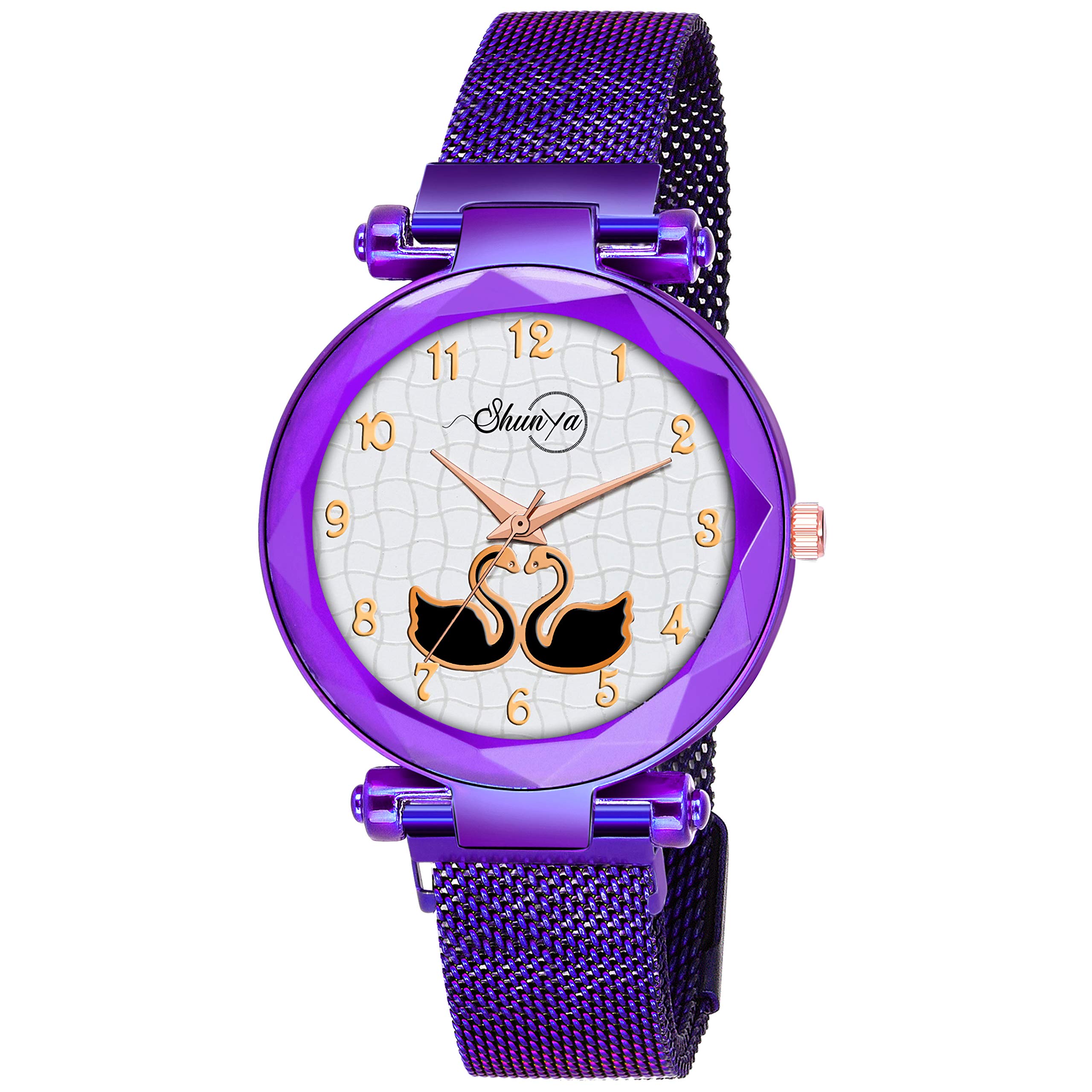 Shunya New Luxurious Looking Duck Dial Professional Purple Wrist Watch Magnet Girls Watch Analog Watch - for Girls (B092HJTSYT) Amazon Price History, Amazon Price Tracker
