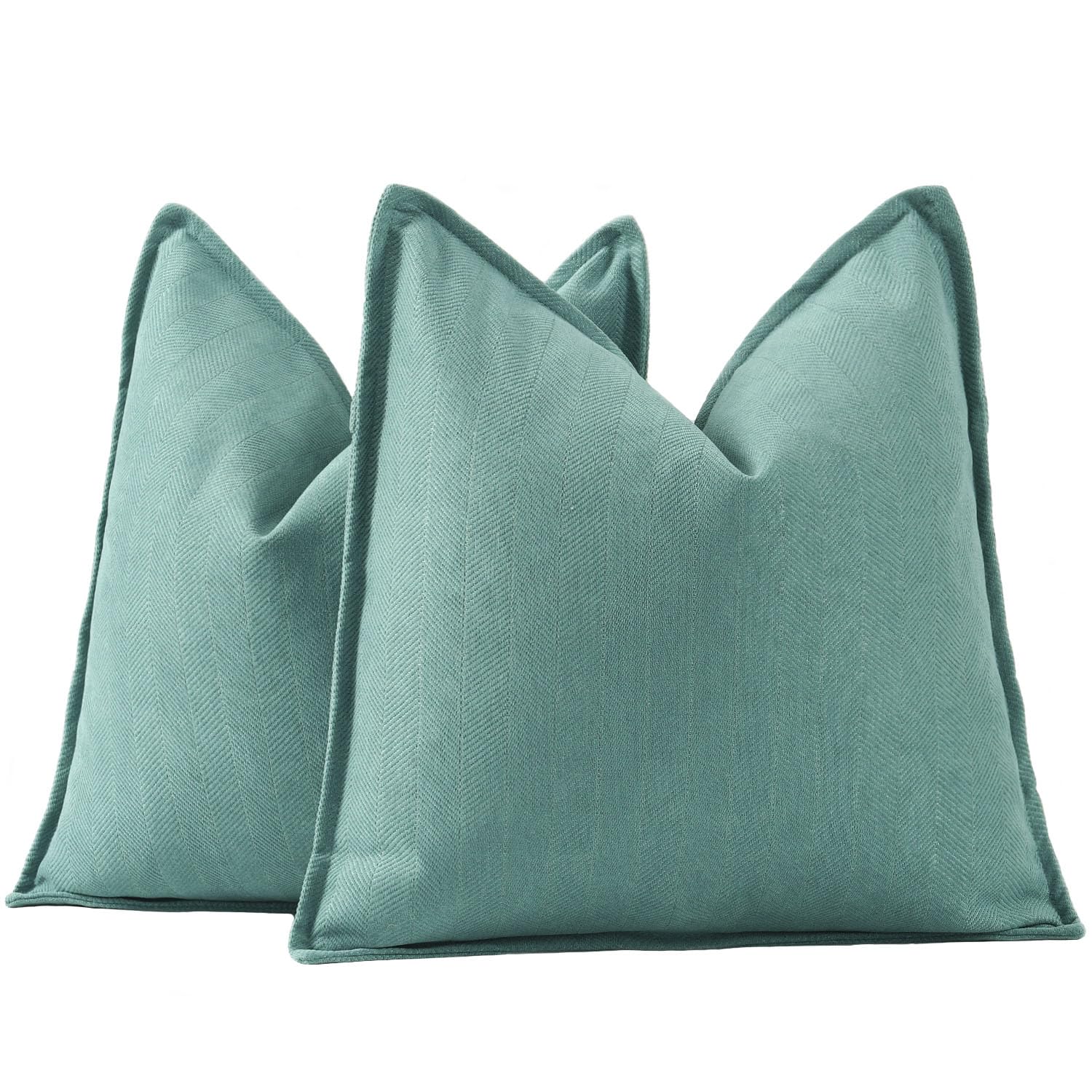 Madizz Textured Chenille Cushion Covers Set of 2 Super Soft Decorative Throw Pillow Covers Boho Pillowcases Modern Home Decor for Sofa Bedroom 16x16 inch