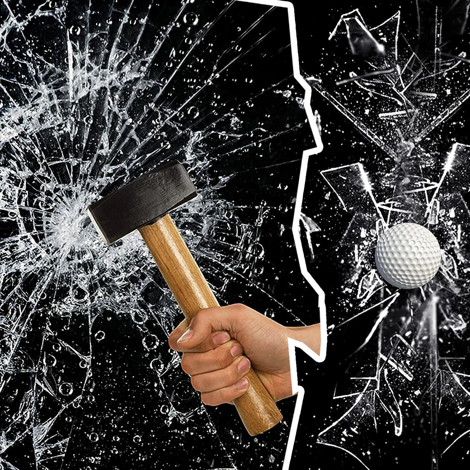 Shackcom Film de Sécurité Auto-Adhésif pour Fenêtre Anti-éclats Film de Vitre Protection de Verre Protection UV Autocollant pour Salle de Bain Bureau Chambre Cuisine – 90x1000cm Transparente