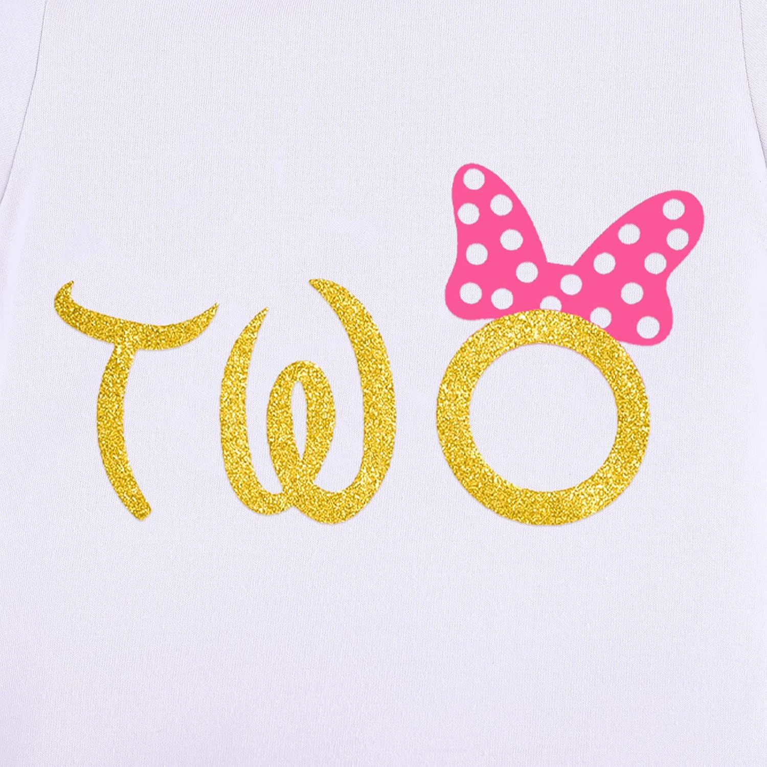 IBTOM CASTLE Baby Girl Clothes Ruffle 2nd Birthday Sequin Tulle Tutu Polka Dots Dress Princess Skirt Set for Photo Shoot - Image 5