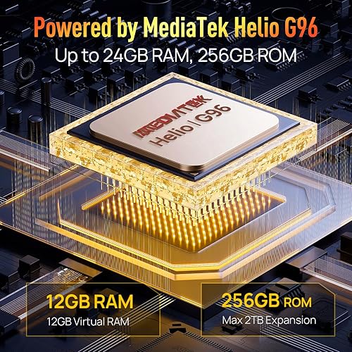 Miniatura 4 de Ulefone Armor 24 teléfonos resistentes, 1000LM luz de campamento IP6869K, 22000mAh (66W), MTK Helio G96 24GB+256GB Android 13, 64MP+64MP cámara de