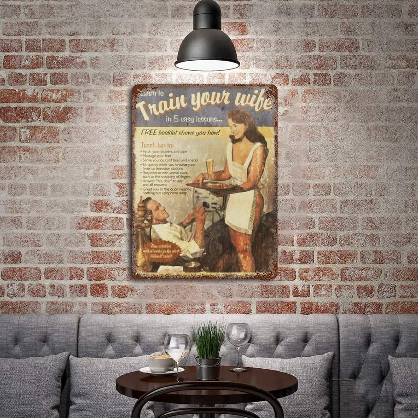 SIGN IN METALLO PLAQUE DA PARETE Film Film Uomo - Foto 10