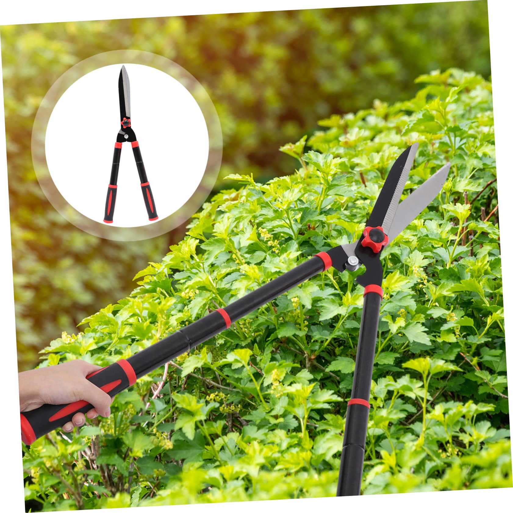ibasenice Cesoie Da Giardino Manuali Per Siepi Attrezzi Da Giardinaggio Per Potatura Alberi Cesoie Per Arbusti in Acciaio Impugnature Ergonomiche in Gomma Antiscivolo