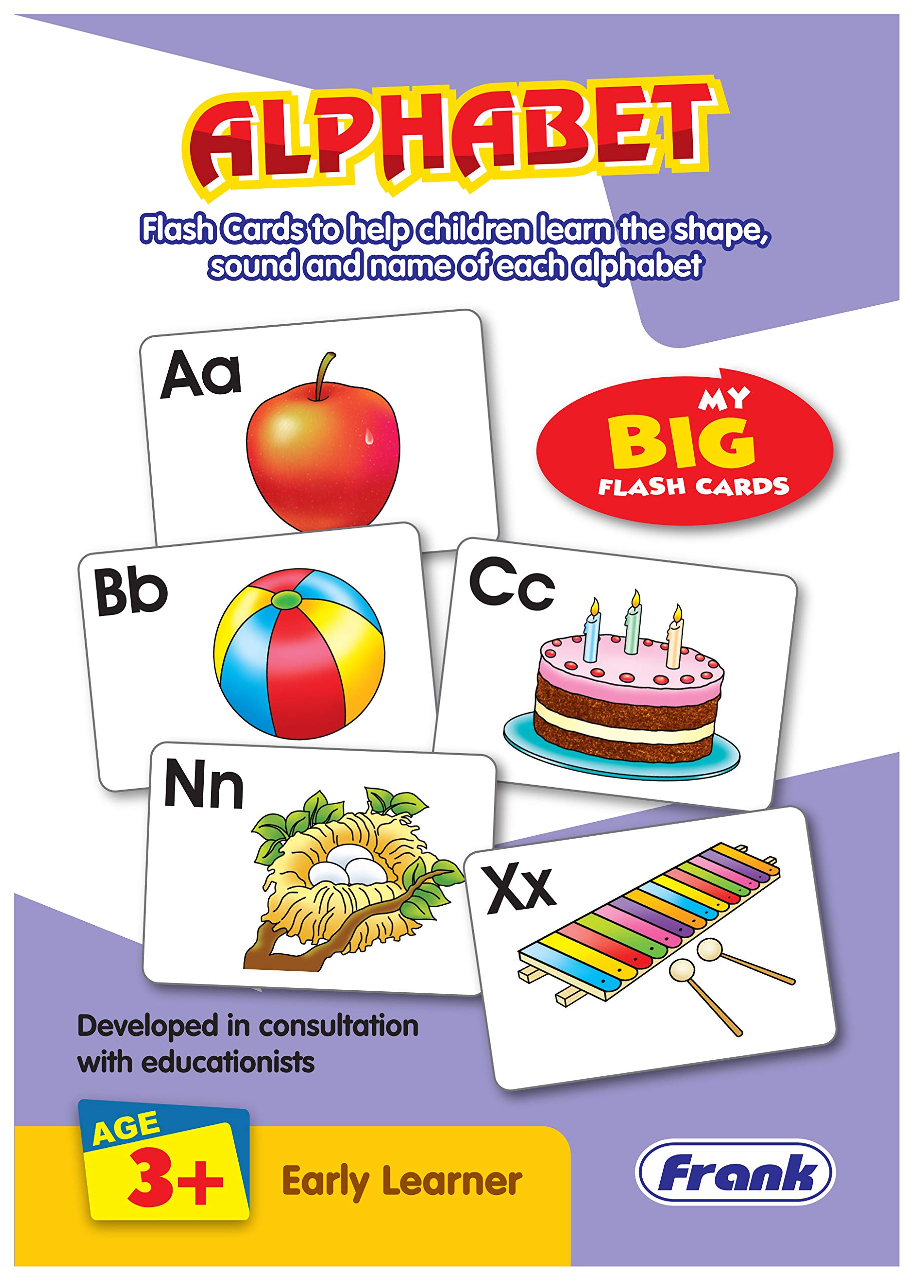 Frank Alphabet - My Big Flash Cards for 3 Year Old Kids & Above