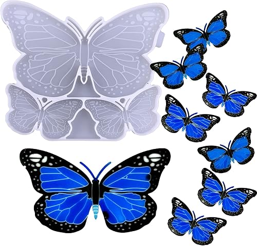 Molde de resina de silicona de mariposa en forma de mariposa, moldes de fundición de silicona epoxi para adornos, decoración de pared, llavero de disponible en Yaxa Guatemala