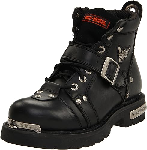 Harley-Davidson - Botas de freno para hombre, Negro -