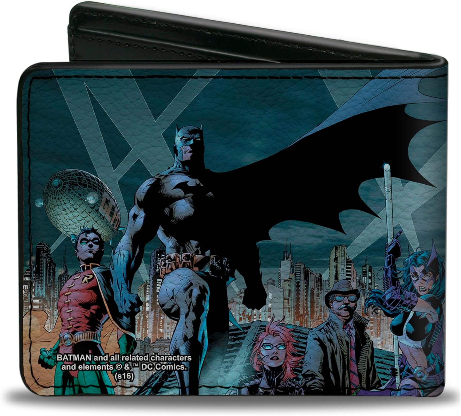 Buckle-Down mens Buckle-down Pu Bifold - Batman Issue #619 Hush 9-character/Gotham City Skyline Cover Pose Bi Fold Wallet, Multicolor, 4.0 x 3.5 US - Image 2