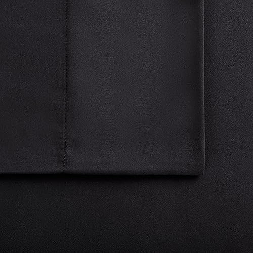 Miniatura 5 de SERTA Simply Clean - Juego de sábanas de 4 piezas con bolsillo profundo, hipoalergénicas, resistentes a las manchas, tamaño Queen, color negro sólido