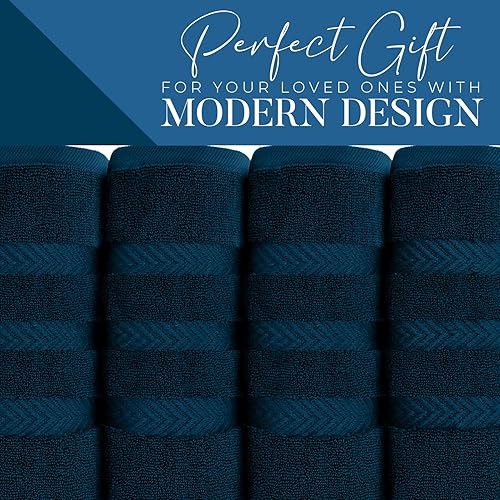 Miniatura 4 de DAN RIVER Paquete de 2 toallas de baño de 35 x 70 pulgadas, toallas grandes de baño extra grandes, toallas absorbentes de secado rápido, color ópalo