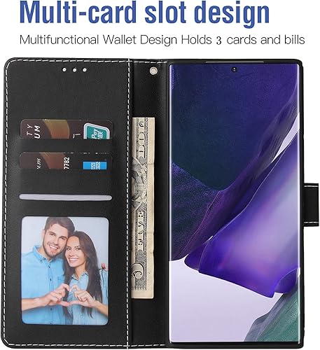 Miniatura 3 de Asuwish Funda compatible con Samsung Galaxy Note 20 Ultra Glaxay Note20 Plus 5G, protector de pantalla de vidrio templado, fundas para teléfono