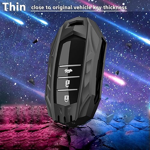 Miniatura 7 de SLAKNOK Funda para llavero Toyota con llavero, funda de protección duradera de aleación de zinc compatible con Land Cruiser Sienna Venza RAV4 Prime