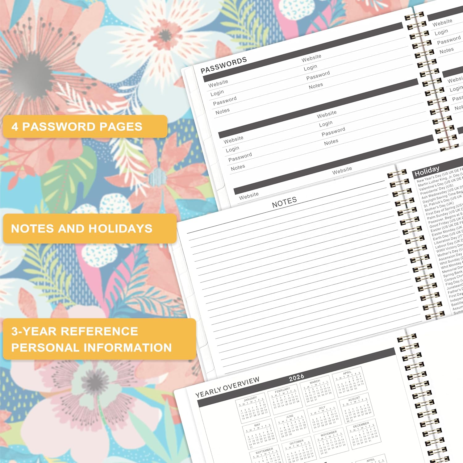 Monthly Planner 2026-2028 - 2 Year Planner 2026-2028, July 2026 - June 2028 thumbnail