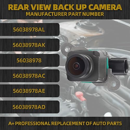 Miniatura 2 de Dasbecan Reemplazo de cámara de respaldo de visión trasera compatible con Dodge Ram 2013-2015 1500 2500 3500 4500 5500 Park Assist Reemplaza la