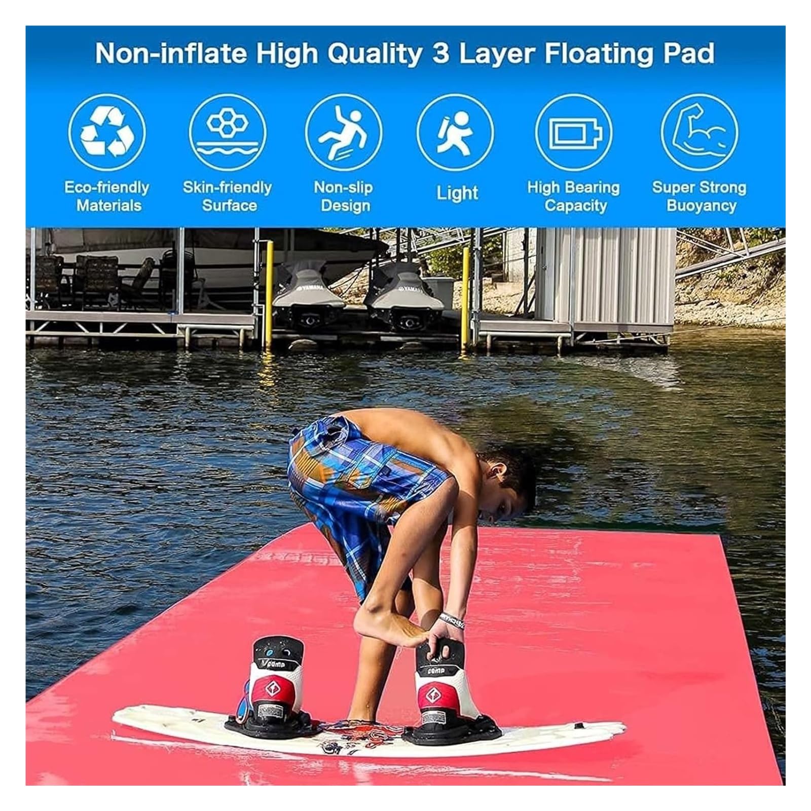 Colchoneta Flotante de Lirio, colchón acuático, for Relajarse y divertirse, for Playa, Lago Piscina