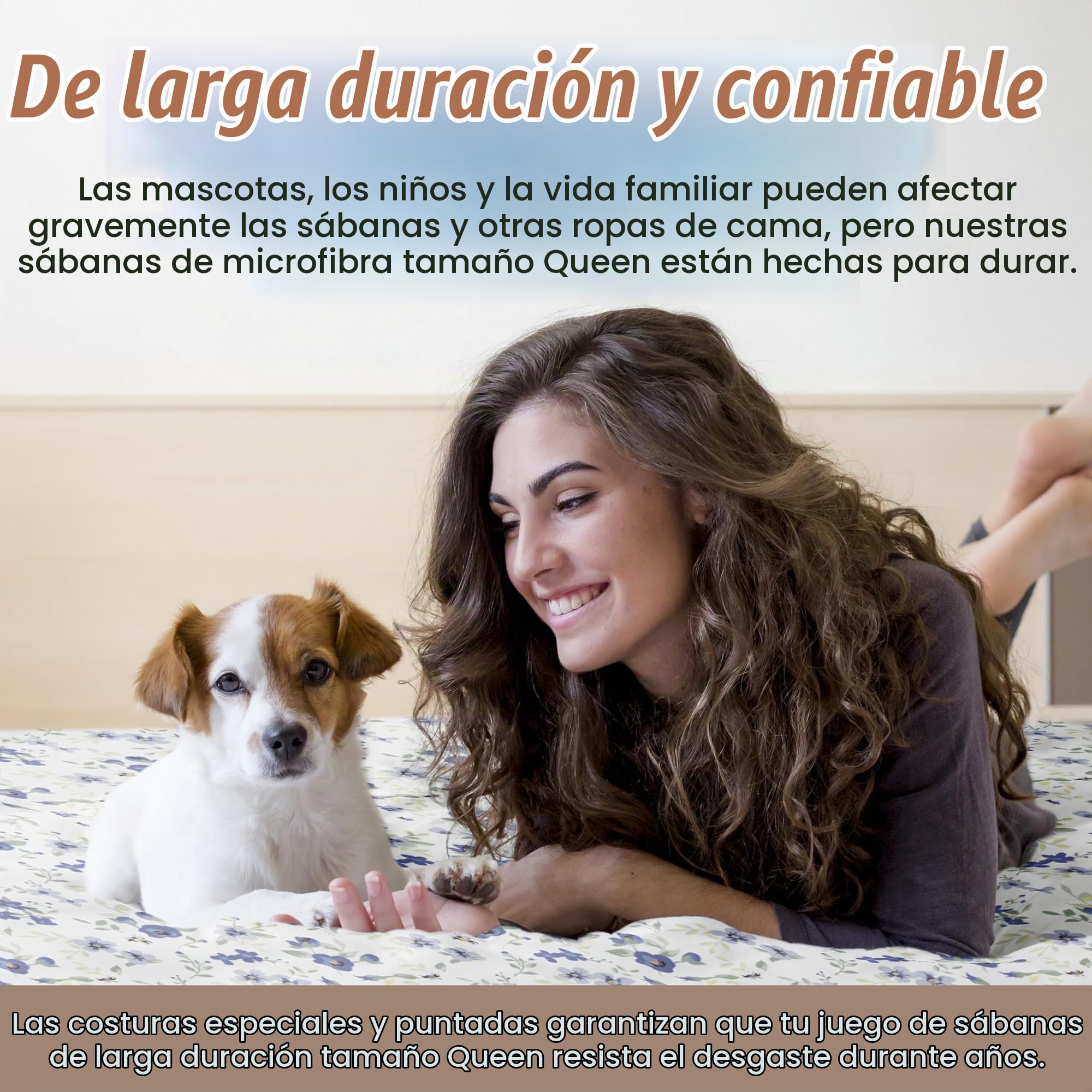 Linen Market Juego de sábanas tamaño Queen de 4 Piezas (Floral Azul Claro), Duerme Mejor Que Nunca con Estas sábanas ultrasuaves y refrescantes para tu Cama de tamaño Queen, Duerme Profundo para