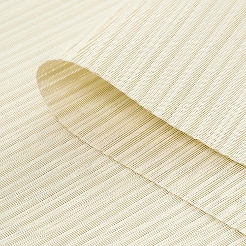 Miniatura 4 de FunWheat Juego de 6 manteles individuales de vinilo lavables para mesa de comedor, manteles tejidos duraderos de 17 x 13.4 pulgadas, fáciles de